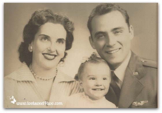 Mom, Carole, Dad - 1956 - Many a Winding Turn