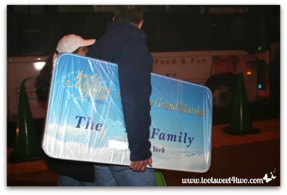 Going home with Disneyland signs in hand