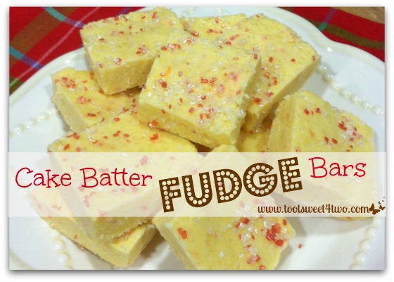 Cake Batter Fudge Bars cover