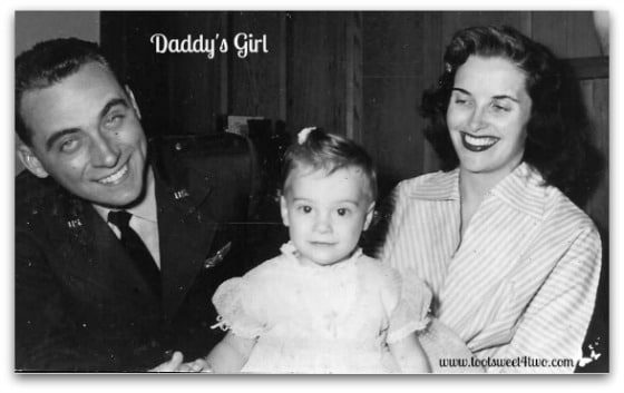 Dad, me, Mom 1956 - Daddy's Girl