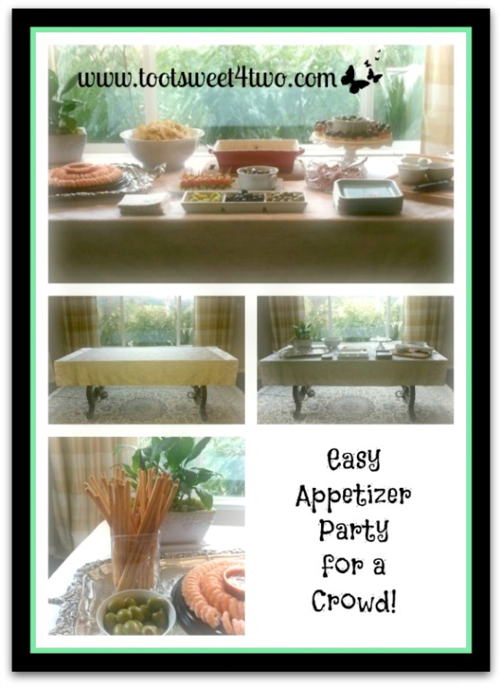 Easy Appetizer Party for a Crowd set-up