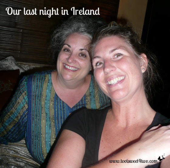 Bedraggled and tired, our last night in Dublin.