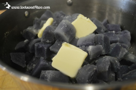 Butter on Purple Potatoes