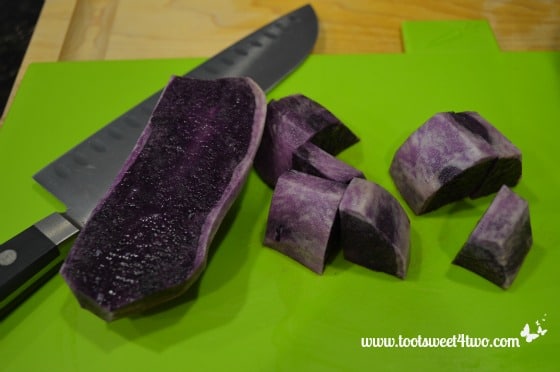 Chopped Purple Potatoes