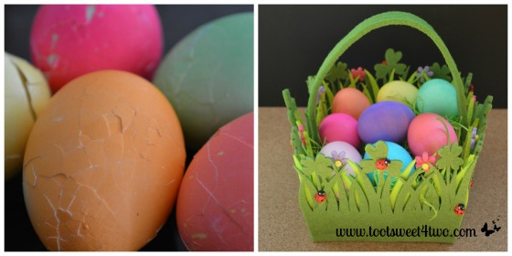 Cracked Eggs and Easter basket