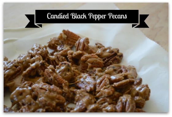Candied Black Pepper Pecans