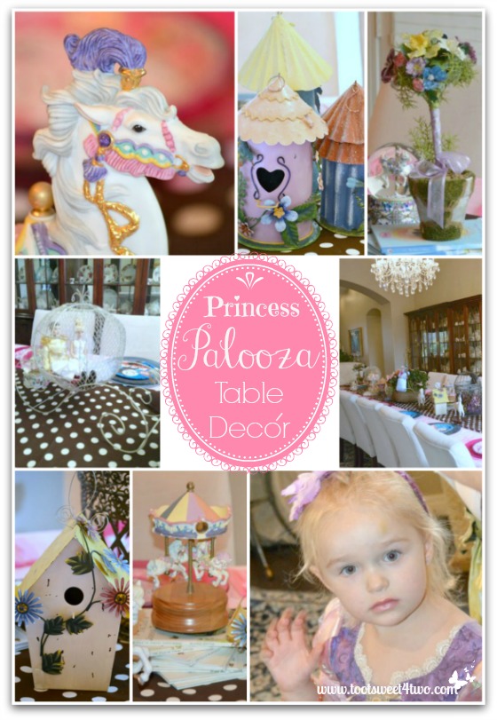 Princess Palooza Table Decor collage