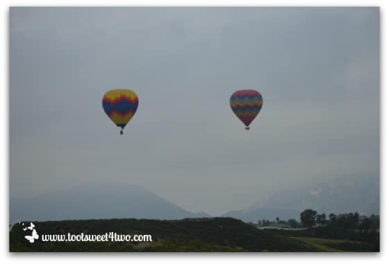 2 Hot Air Balloons ascending