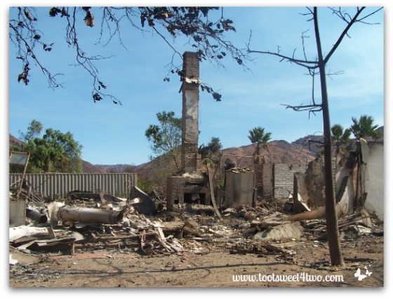 Our home destroyed by the 2007 Witch Fire