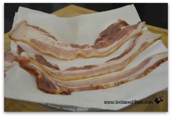 Bacon ready for the microwave
