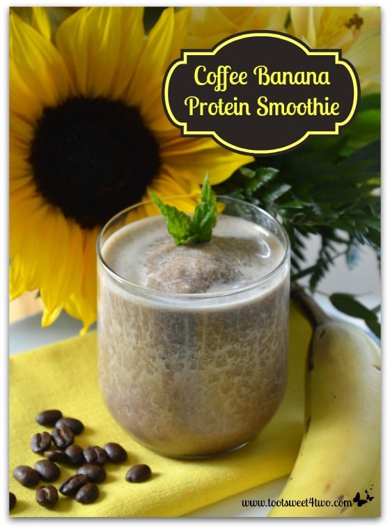 Coffee Banana Protein Smoothie with Sunflower