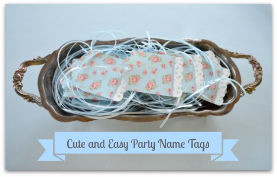 Cute and Easy Party Name Tags - cover