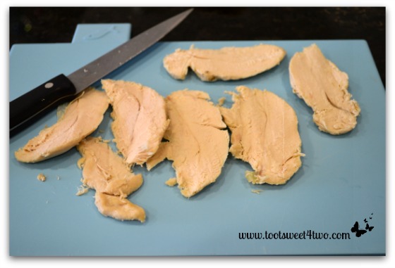 Sliced boneless, skinless chicken breast tenders for Chicken and Arugula Open-faced Sandwiches