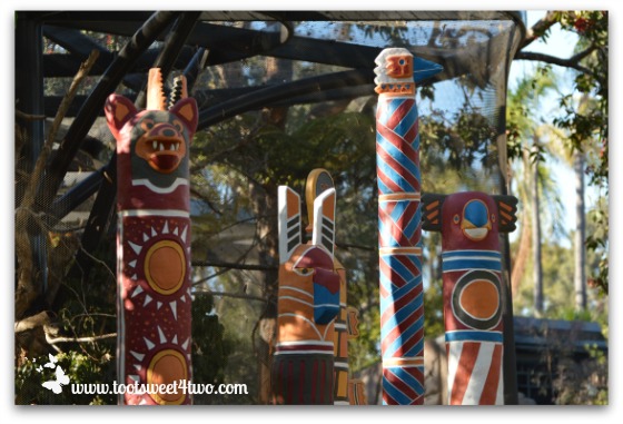 Australian Totem pole at the San Diego Zoo