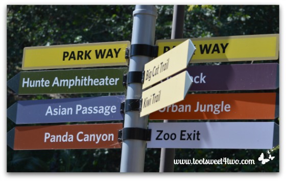 San Diego Zoo street signs