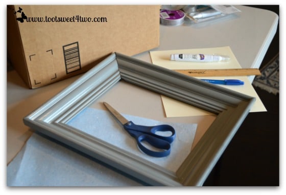Work surface and supplies for old frames