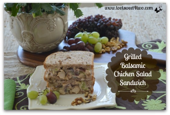 Food styling props for Grilled Balsamic Chicken Salad Sandwich
