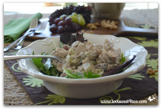 Grilled Balsamic Chicken Salad in a bowl