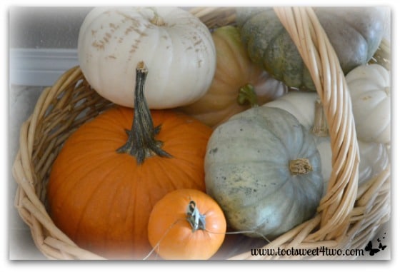 Basketful of pumpkins