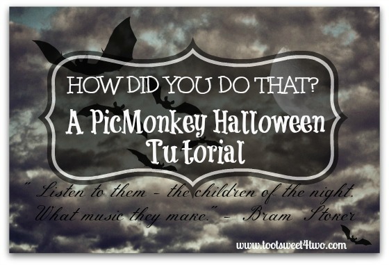 How Did You Do That - A PicMonkey Halloween Tutorial