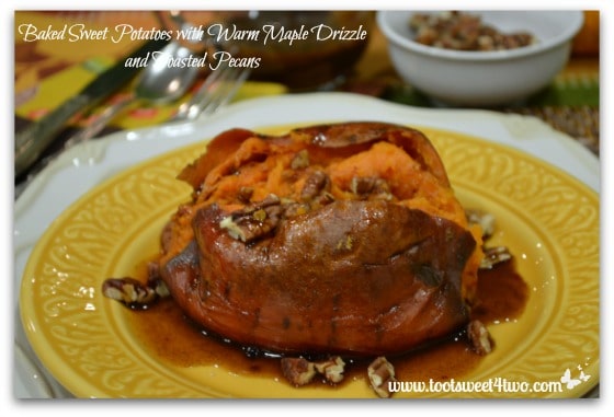 Baked Sweet Potatoes with Warm Maple Drizzle