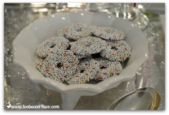 Chocolate Rings with Sprinkles
