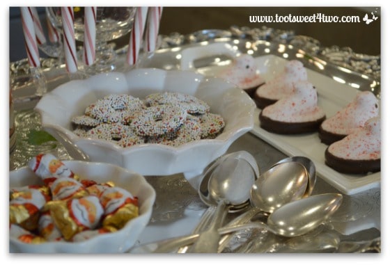 Chocolate Santas, Cookies and Peppermint Peeps