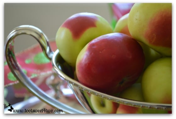 Christmas Apples in a gravy boat