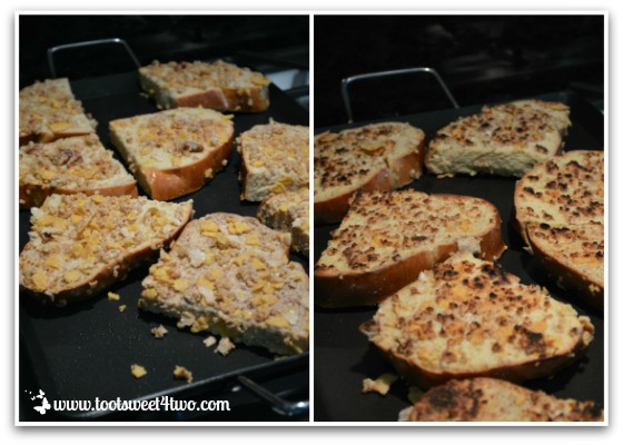 Cooking the French Toast on a griddle