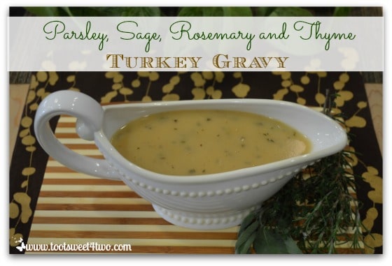 Parsley Sage Rosemary and Thyme Turkey Gravy cover