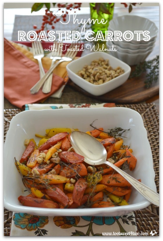 Thyme Roasted Carrots with Toasted Walnuts Pinterest