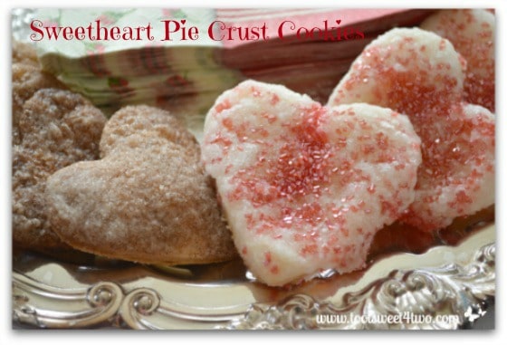 Sweetheart Pie Crust Cookies close-up