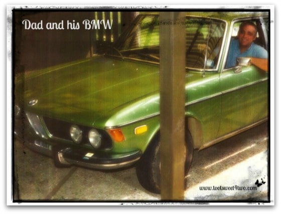 Dad with his BMW - 42 Shades of Green
