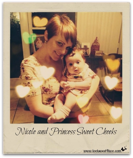 Nicole and Princess Sweet Cheeks polaroid