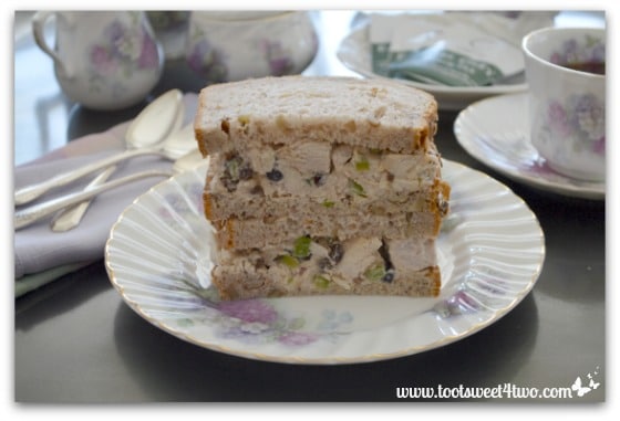 Traditional Chicken Salad Sandwich with Currants and Walnuts
