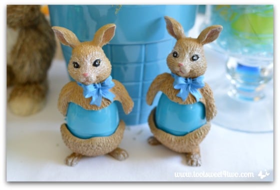 Bunny egg holders - Decorating the Table for an Easter Celebration