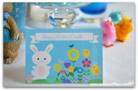 Easter Placecard - Carole - Decorating the Table for an Easter Celebration