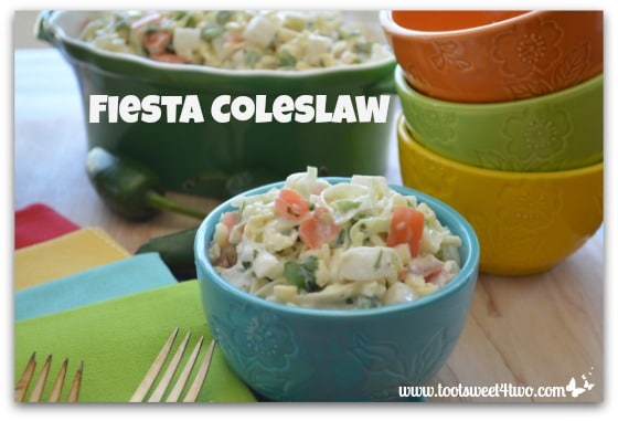 Fiesta Coleslaw with jalapeno and cilantro