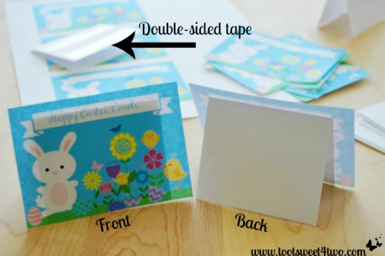 Finished Placecards - How to Make Easter Placecards for Your Holiday Table in PicMonkey