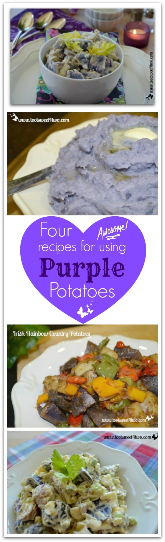 Four Awesome Recipes for using Purple Potatoes