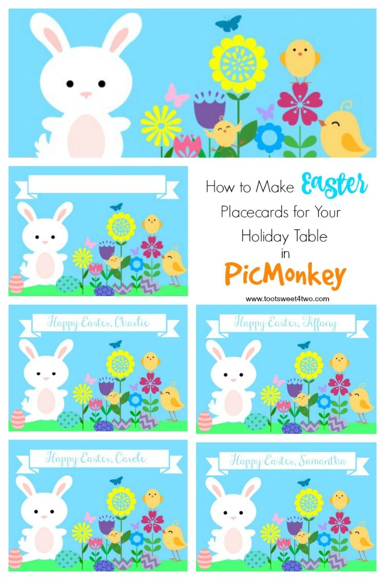 How to Make Easter Placecards for Your Holiday Table in PicMonkey cover