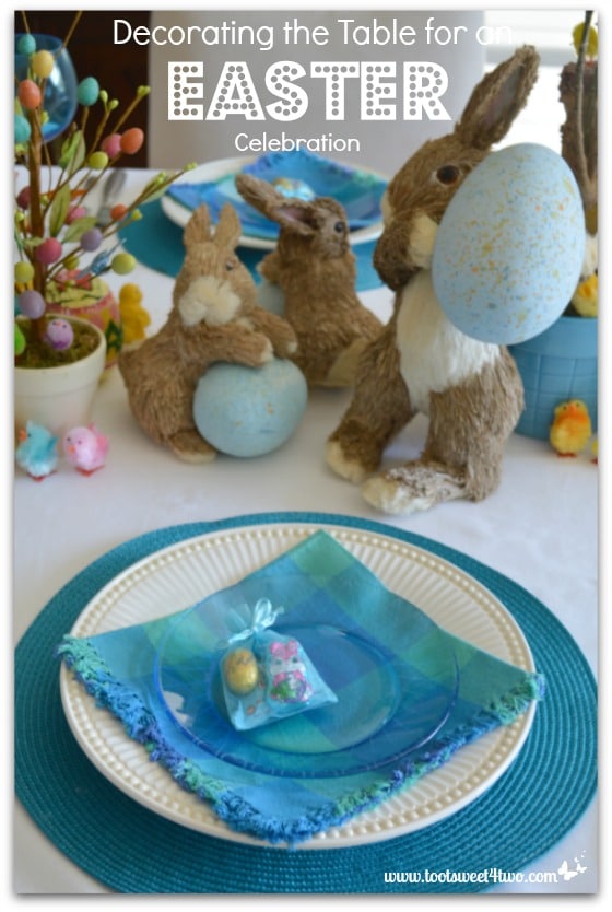 Placesetting for Decorating the Table for an Easter Celebration