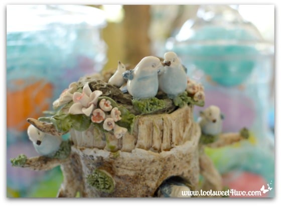 Porcelain bird nest - Decorating the Table for an Easter Celebration