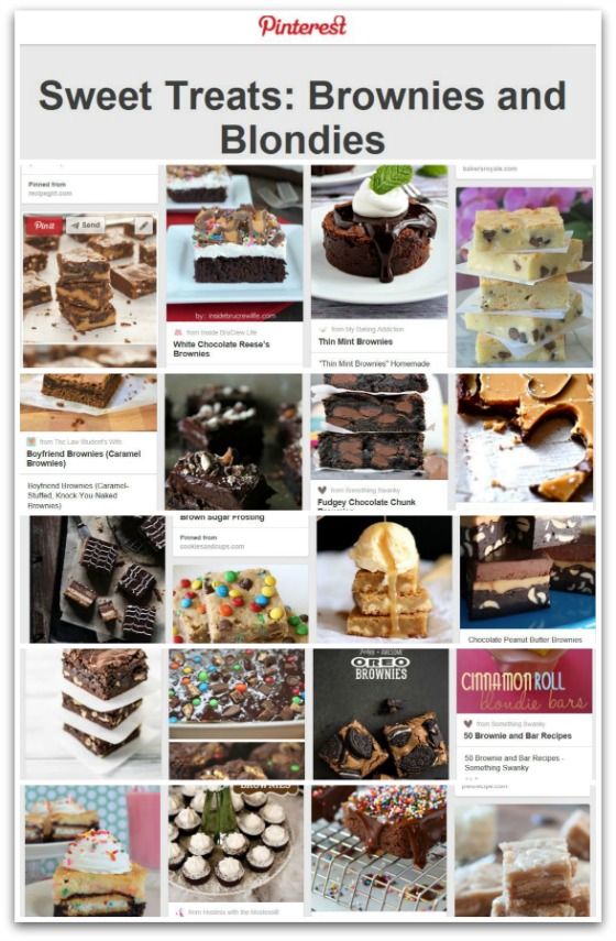 TS4T Sweet Treats Brownies and Blondies Pinterest Board