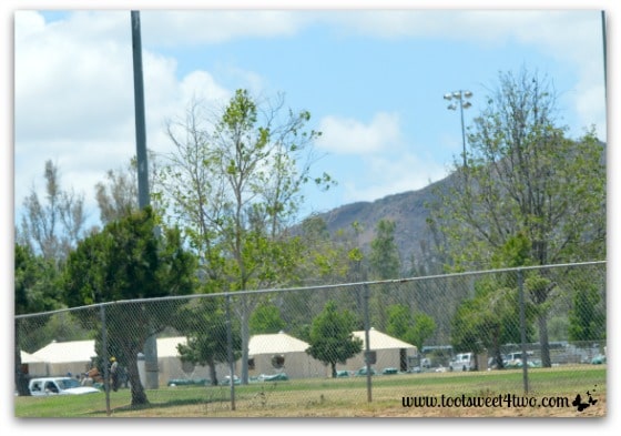 Driving by Tent City at Kit Carson Park, Escondido - Alert are you Ready