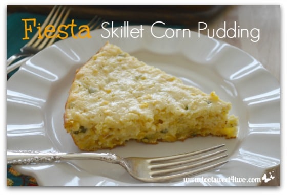 Fiesta Skillet Corn Pudding close-up