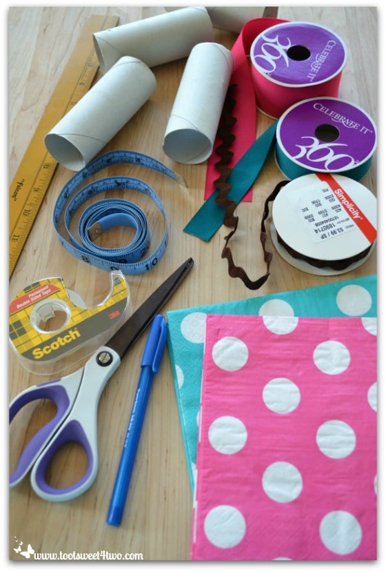 Gather supplies for project - How to Make Napkin Rings for Paper Napkins