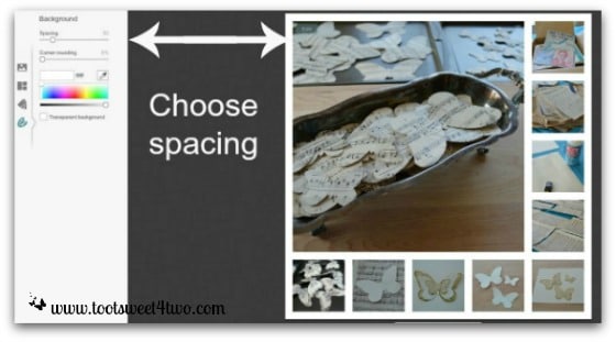 PicMonkey Basics - Pic 3 - Create a Collage - Background Spacing