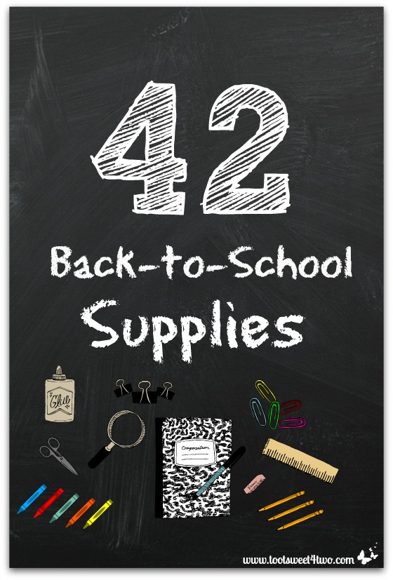 42 Back-to-School Supplies cover