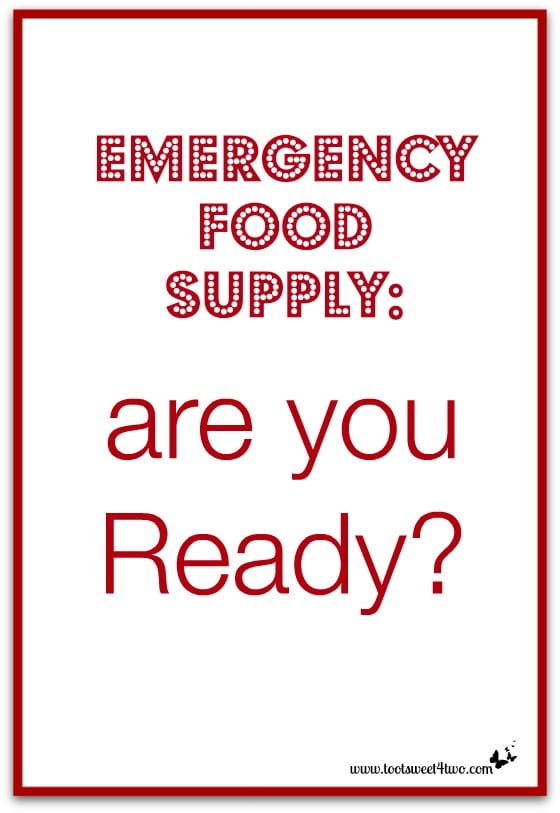 Emergency Food Supply are you Ready cover